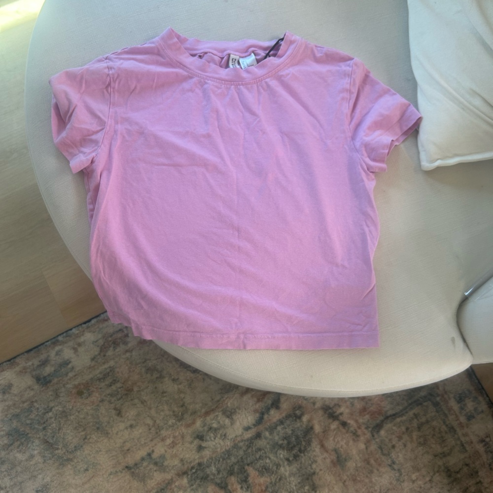 pink baby tee